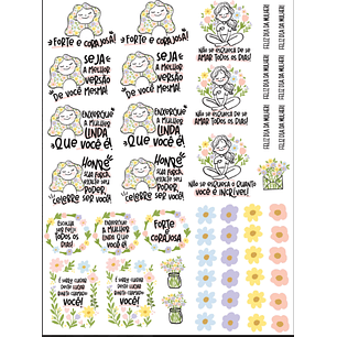 Arquivo Dia da Mulher Caneca DTF UV 2026