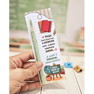 Arquivo Volta ás Aulas Professores Card Lápis 