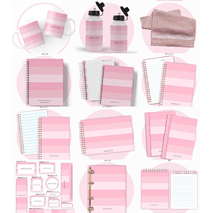 Arquivo Escolar Rosa Neutro 2026