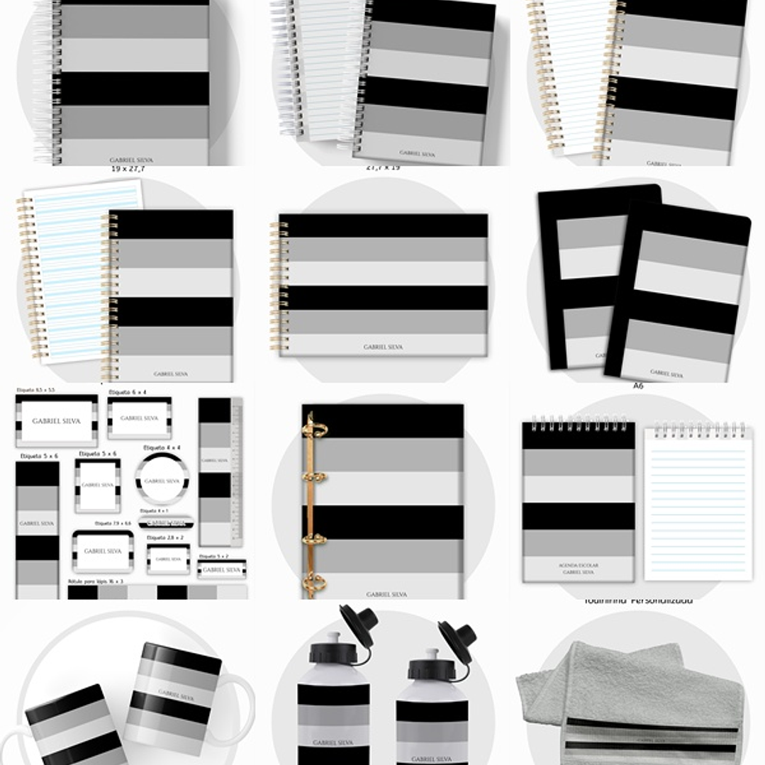 Arquivo Escolar Neutro Cinza Preto 2026  1