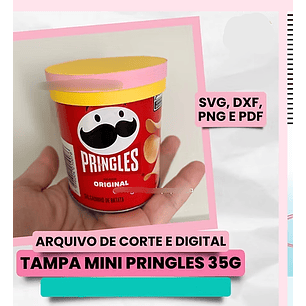 Arquivo Tampa Mini Pringles 35g