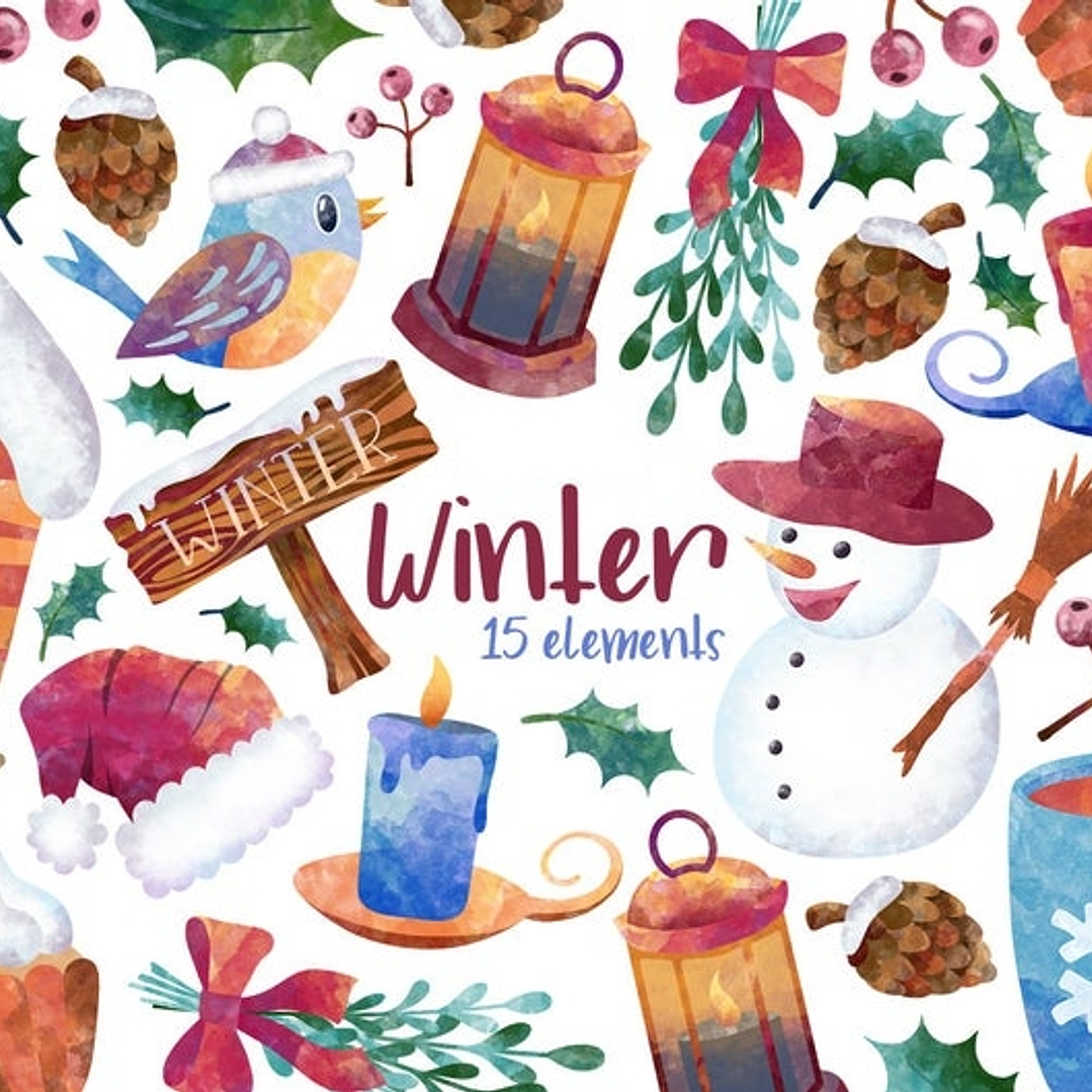 Kit Digital Acessórios de Inverno  1