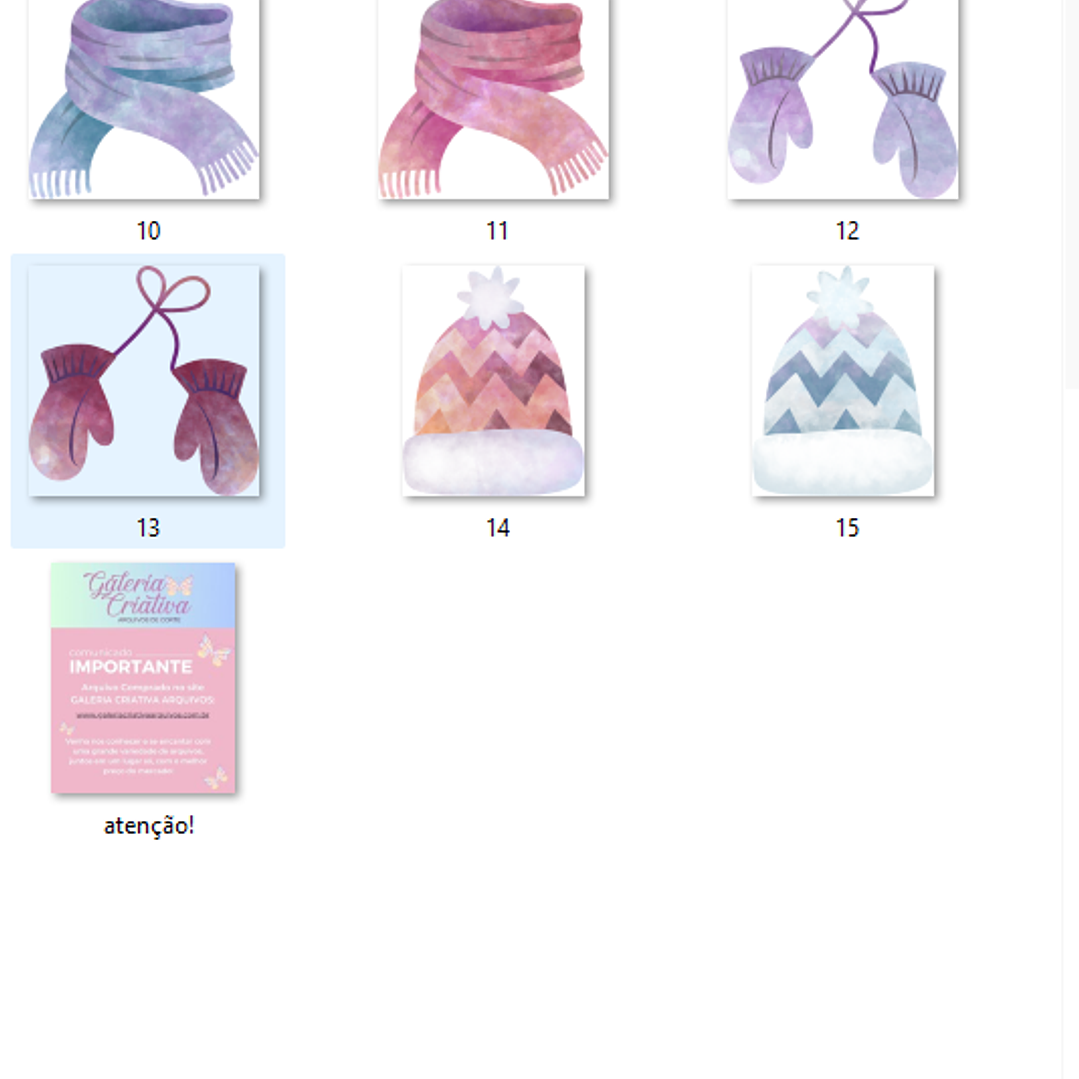 Kit Digital Cachecol Inverno  2