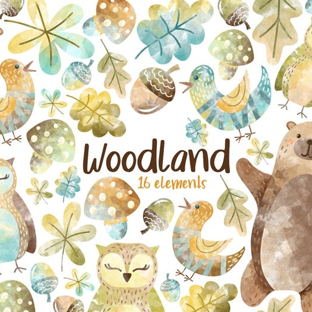 Kit Digital Animais da Floresta  1