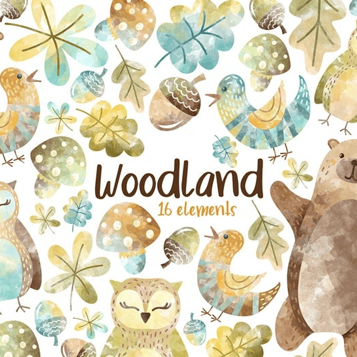 Kit Digital Animais da Floresta  1