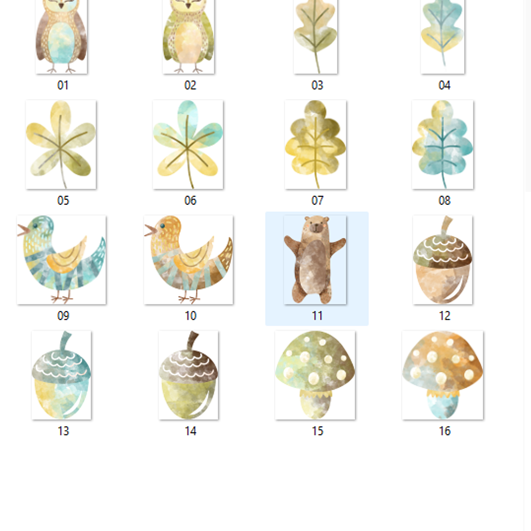 Kit Digital Animais da Floresta  2