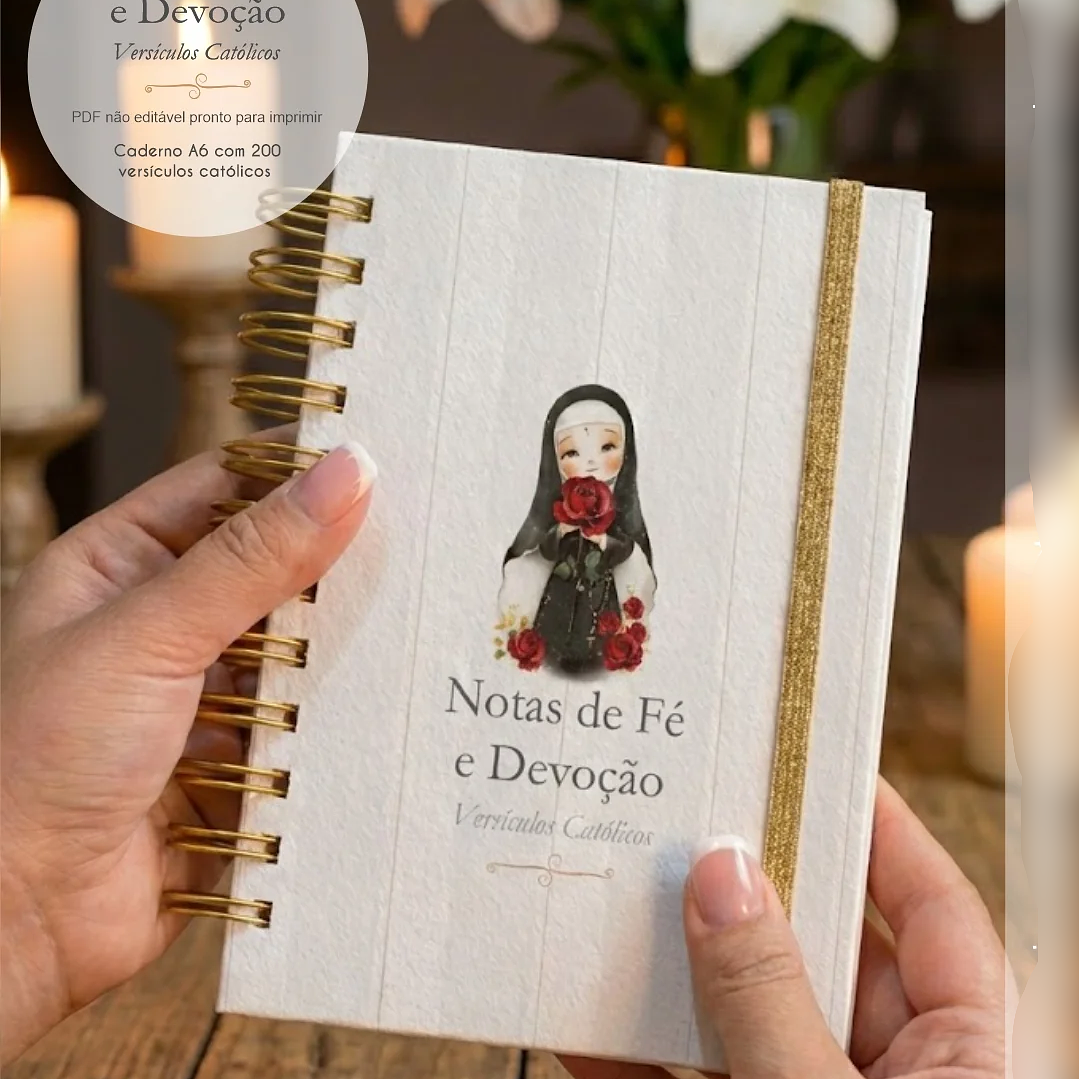 Arquivo Caderno A6 com Versículos - Notas de Fé e Devoção 1