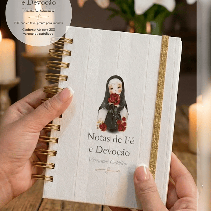 Arquivo Caderno A6 com Versículos - Notas de Fé e Devoção 1