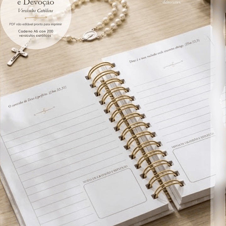 Arquivo Caderno A6 com Versículos - Notas de Fé e Devoção 2