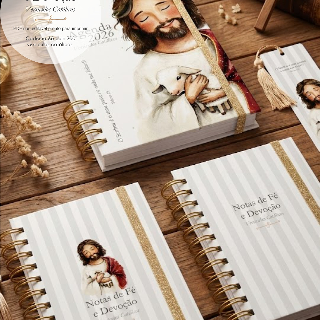 Arquivo Caderno A6 com Versículos - Notas de Fé e Devoção 4