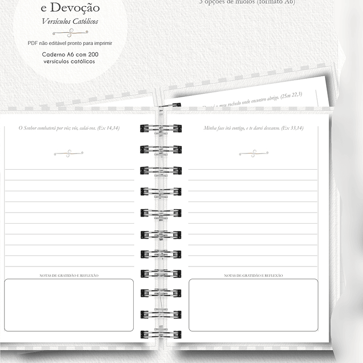 Arquivo Caderno A6 com Versículos - Notas de Fé e Devoção 5