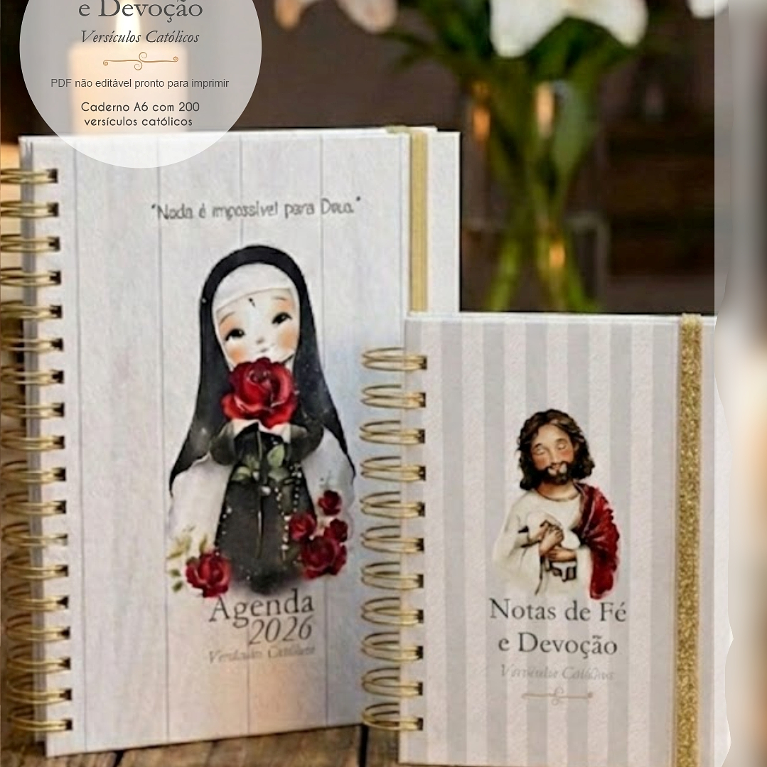 Arquivo Caderno A6 com Versículos - Notas de Fé e Devoção 6