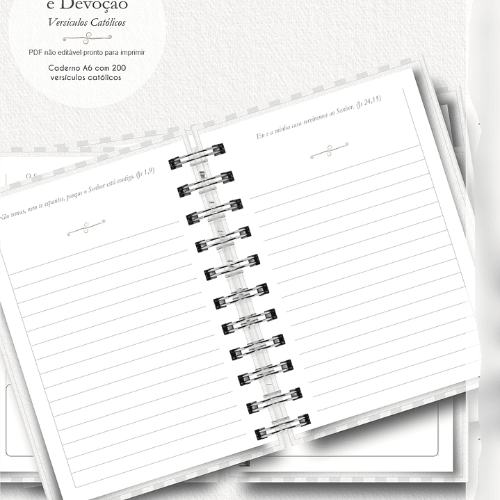 Arquivo Caderno A6 com Versículos - Notas de Fé e Devoção 7