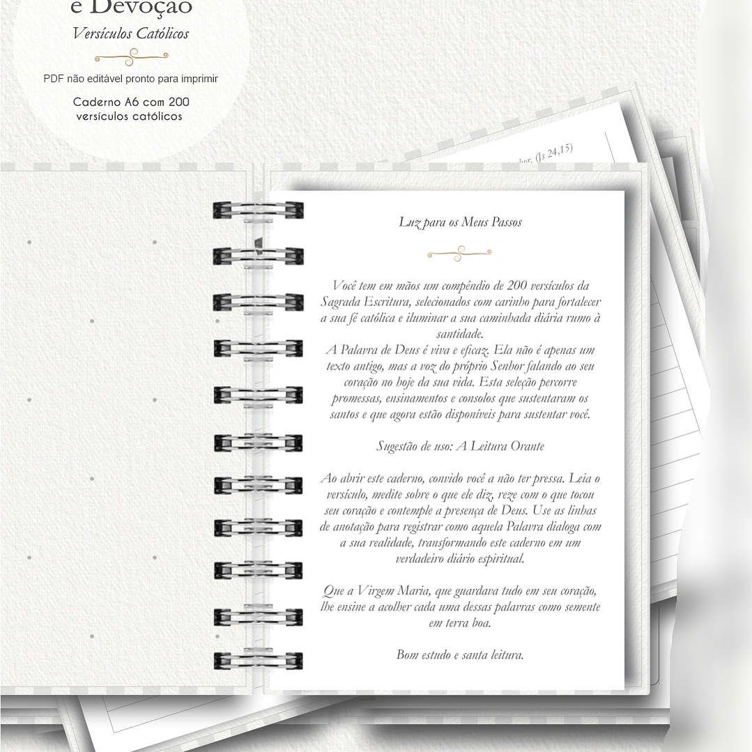 Arquivo Caderno A6 com Versículos - Notas de Fé e Devoção 9