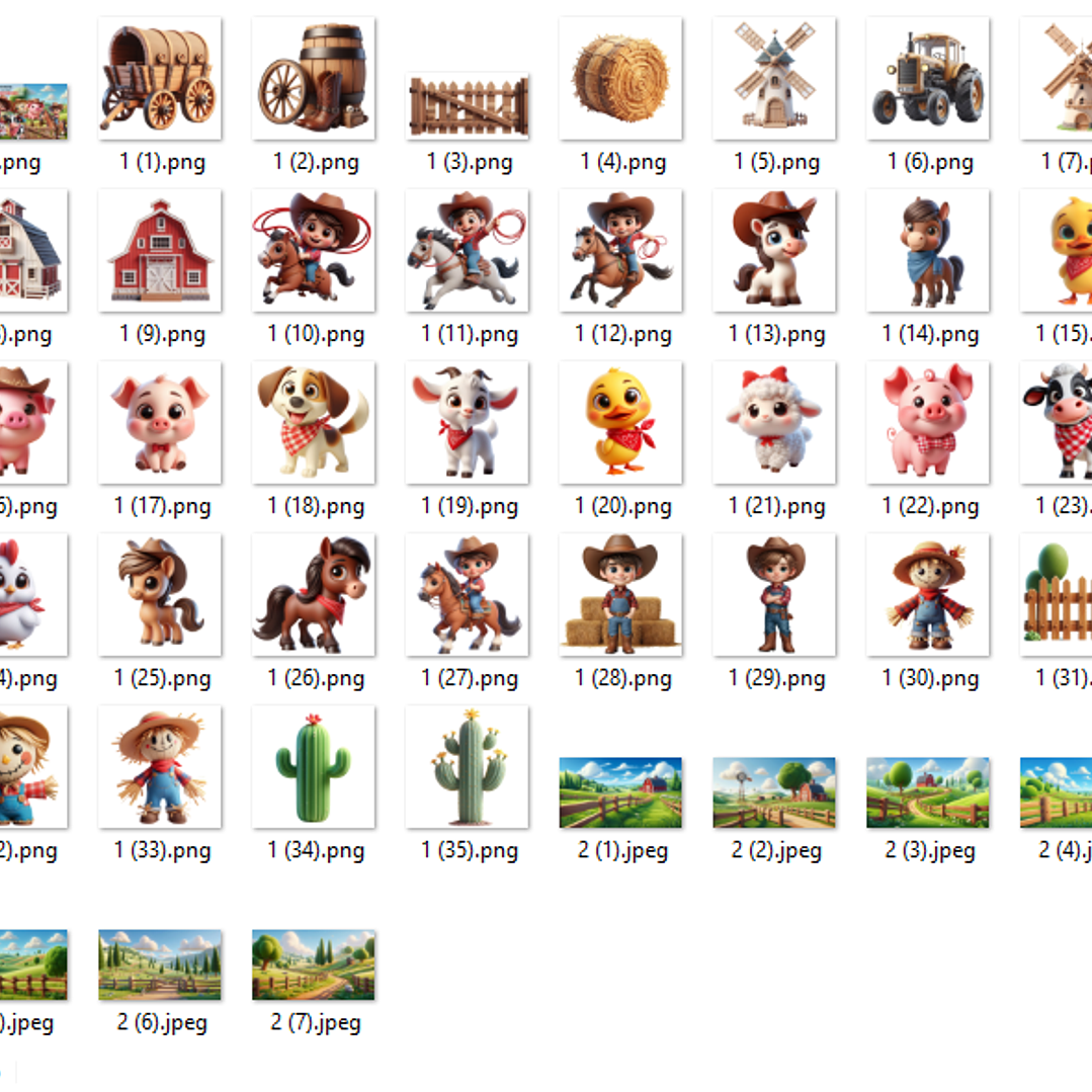 Kit Digital Fazendinha Vermelha  2