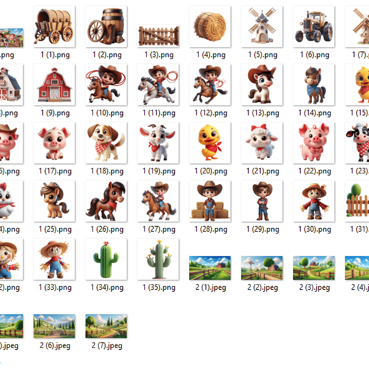 Kit Digital Fazendinha Vermelha  2