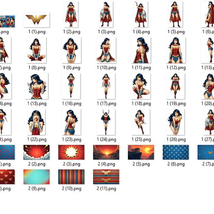 Kit Digital Mulher Maravilha  2