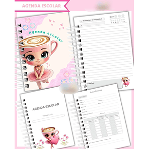Arquivo Agenda Escolar Bailarina Capuccina 2026