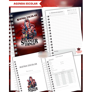 Arquivo Agenda Escolar Stranger Things 2026