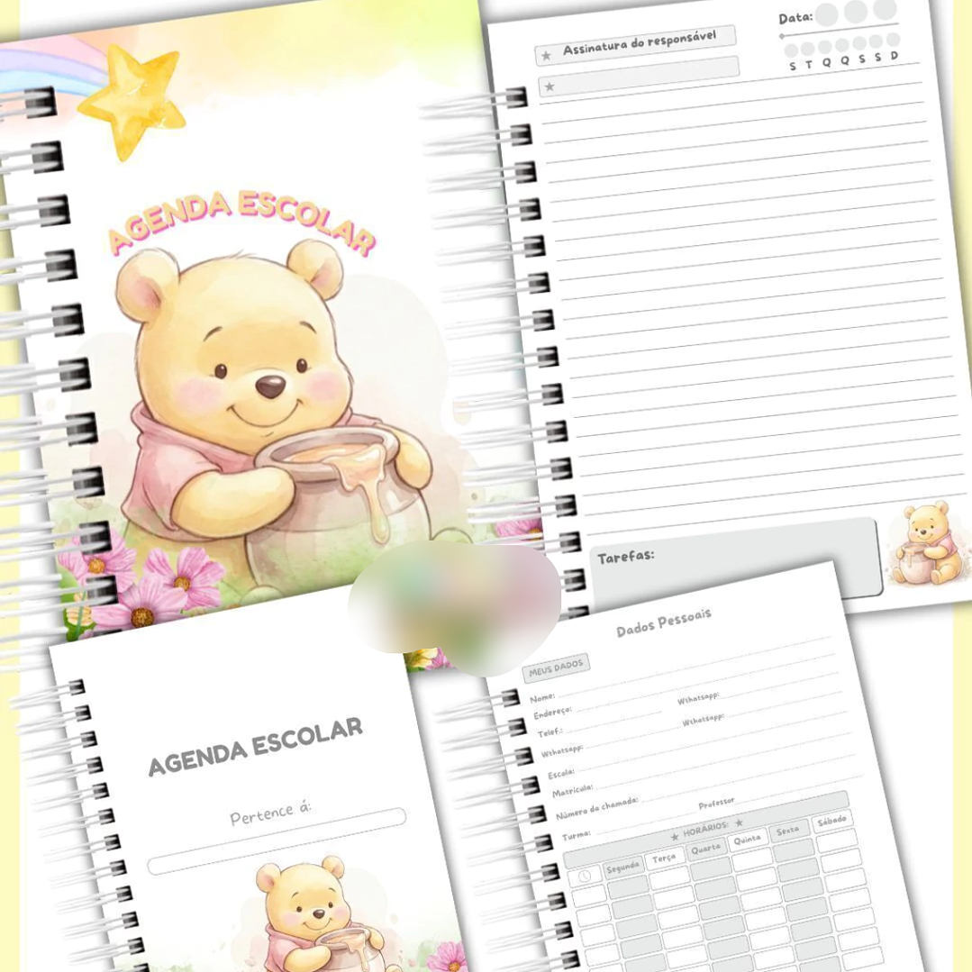 Arquivo Agenda Escolar Ursinho Pooh 2026 1