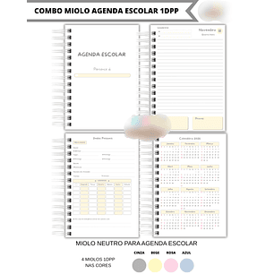 Arquivo Combo Miolo Agenda Escolar 2026 Neutro