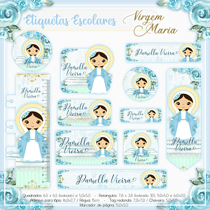 Arquivo Etiqueta Escolar Virgem Maria