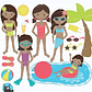 Kit Digital Meninas Na Piscina  - Thumbnail 1