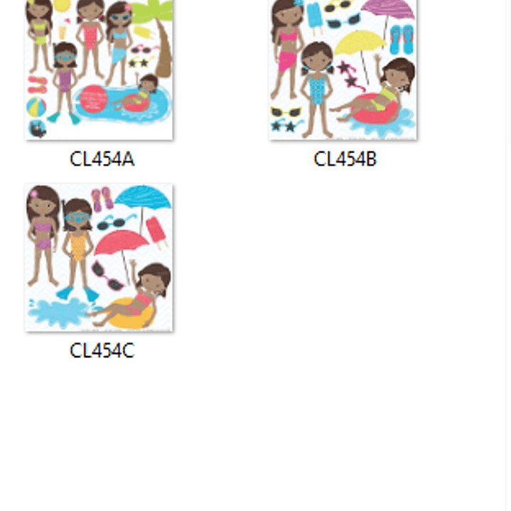 Kit Digital Meninas Na Piscina  2