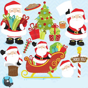 Kit Digital Papai Noel Presentes 