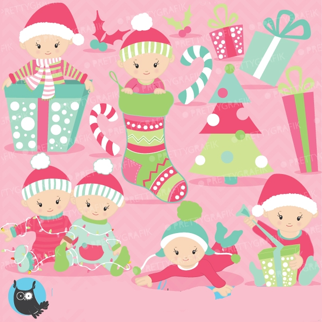 Kit Digital Menina Natal  1