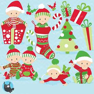 Kit Digital Menino Natal 