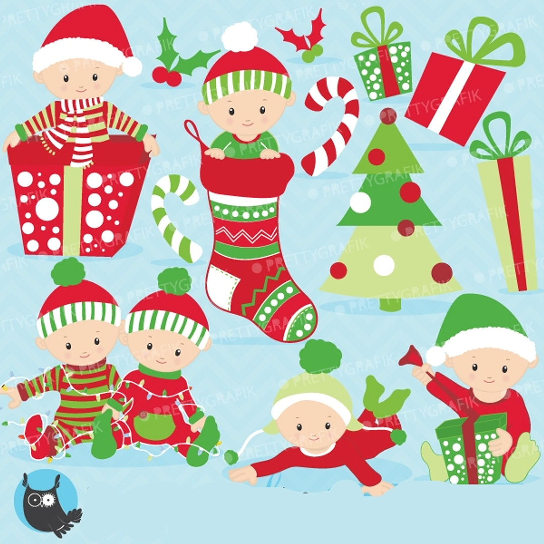 Kit Digital Menino Natal  1