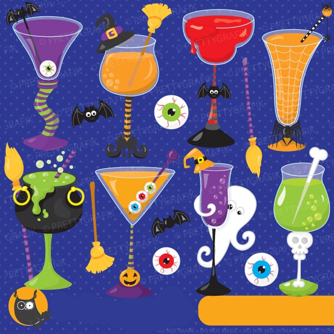 Kit Digital Bebidas Halloween 1