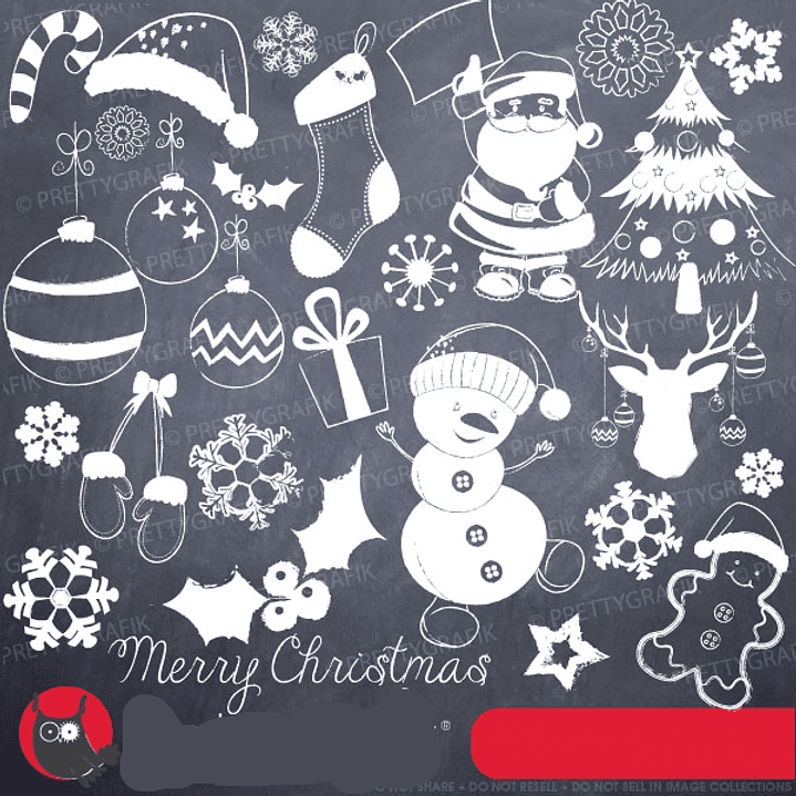 kIT Digital Rabiscos De Natal  1