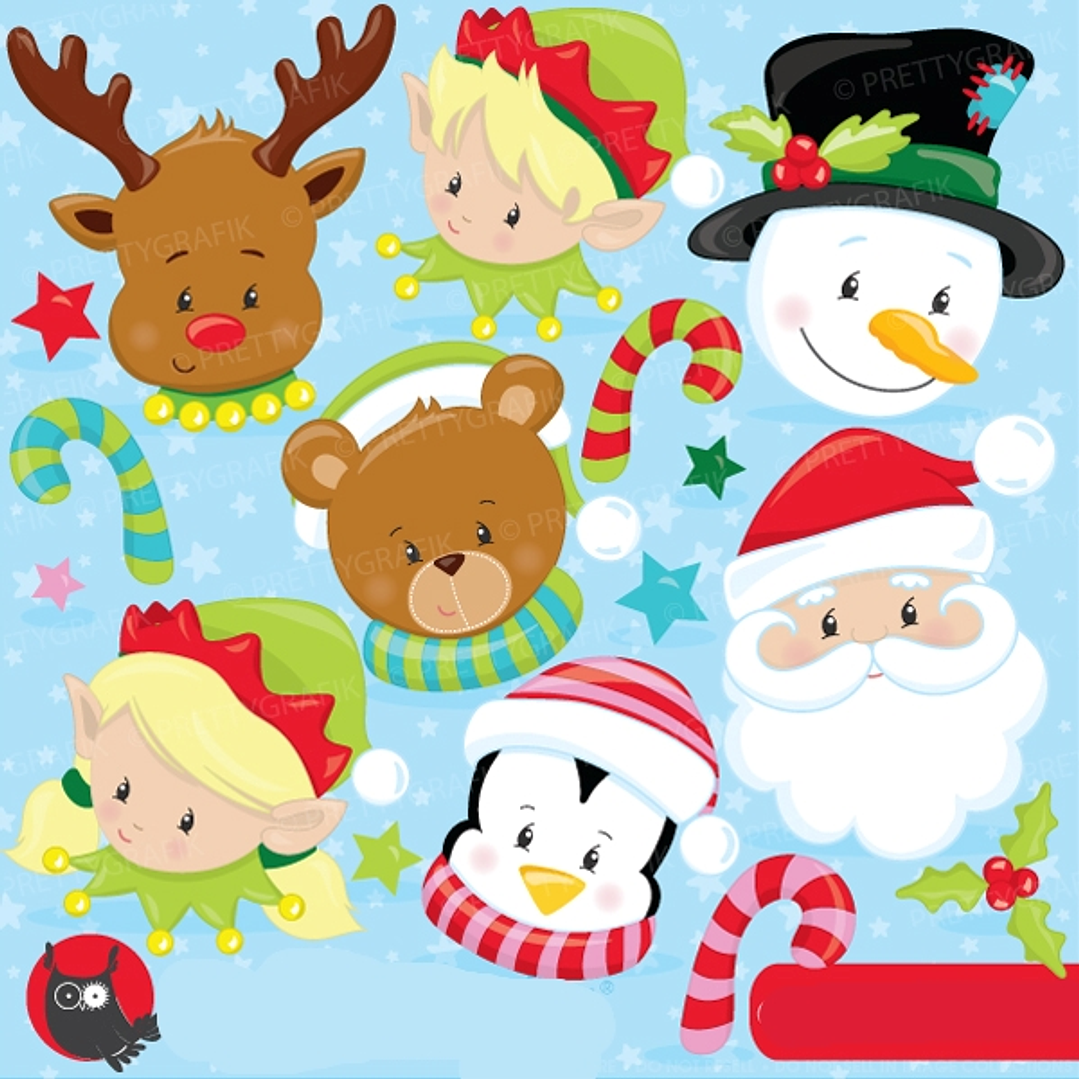 Kit Digital Personagens do Natal  1