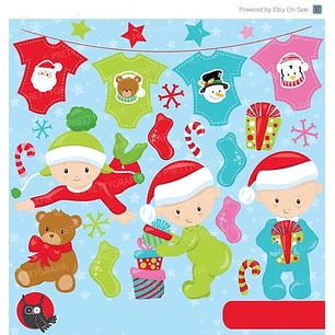 Kit Digital Natal Baby