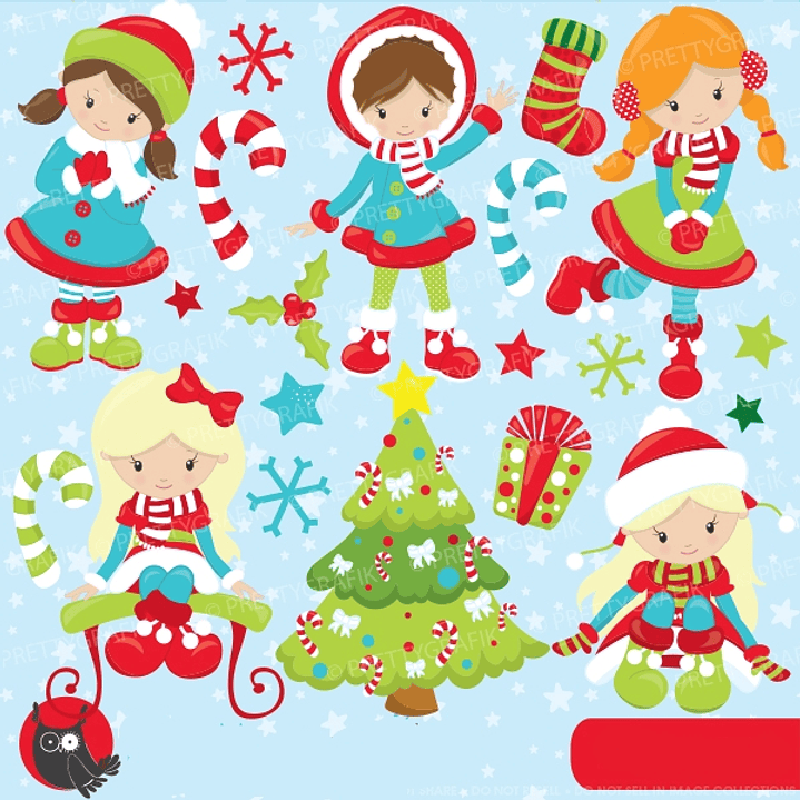 Kit Digital Meninas Natal  1