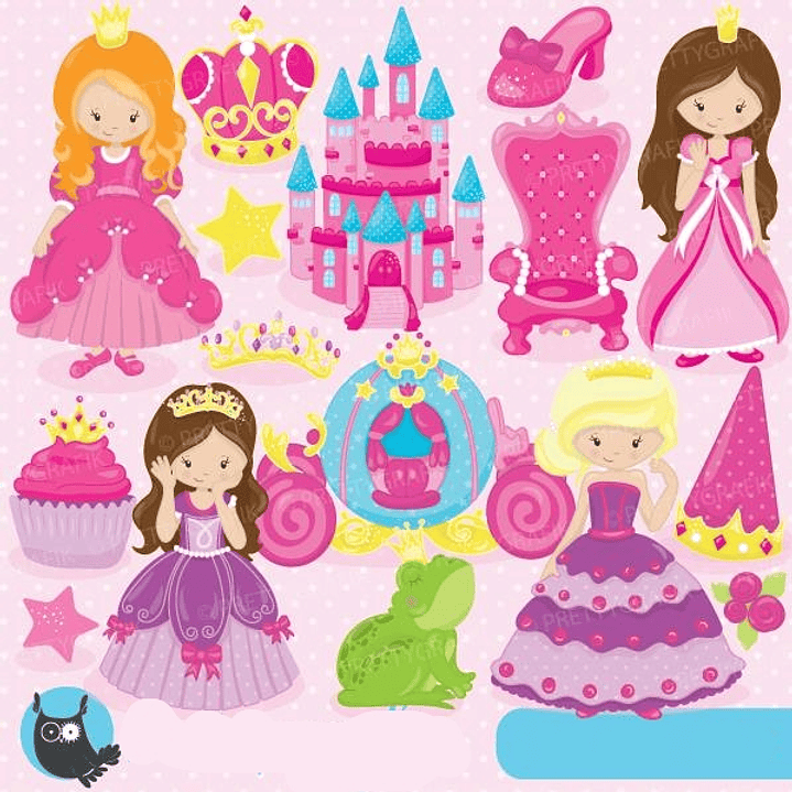 Kit Digital Princesas 1