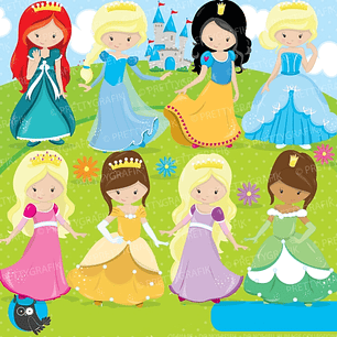 Kit Digital Princesas 