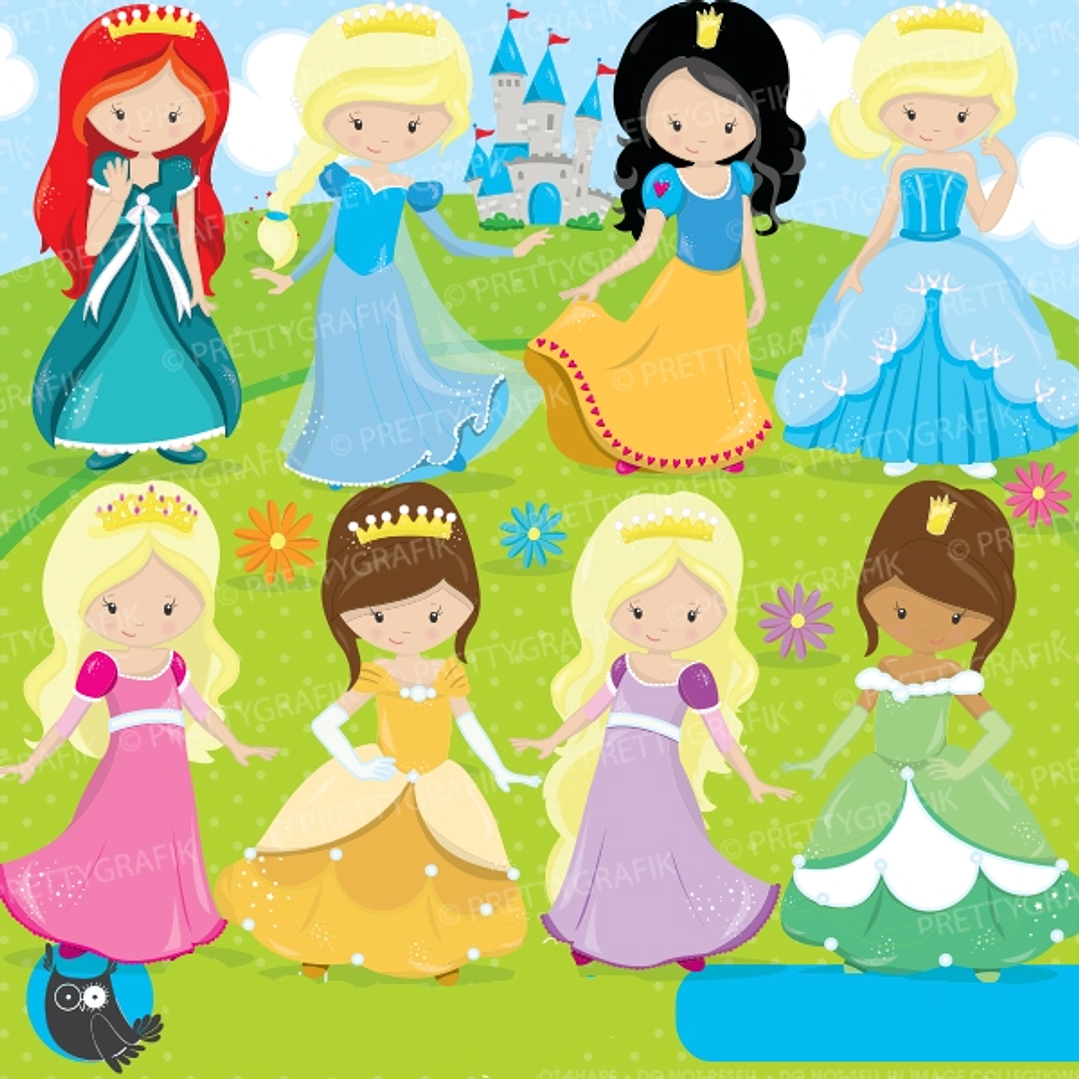Kit Digital Princesas  1