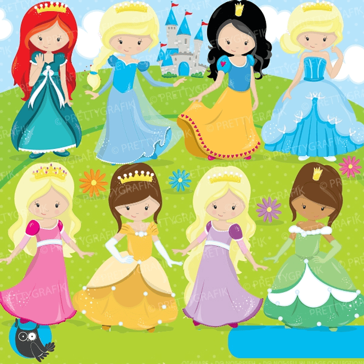Kit Digital Princesas  1