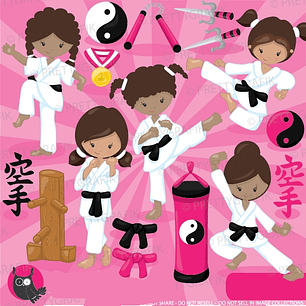 Kit Digital Karate Menina 