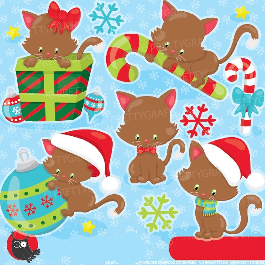 Kit Digital Gatinhos no Natal 1