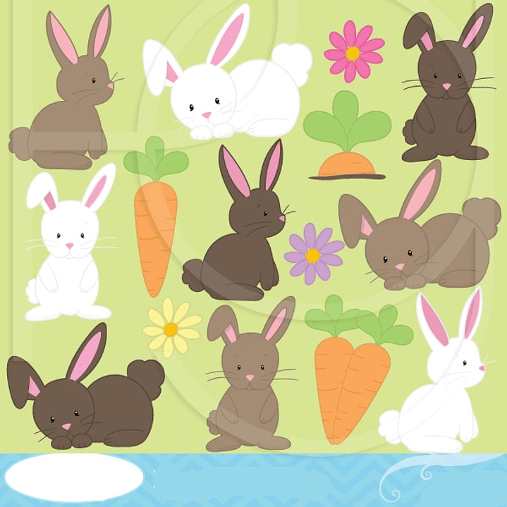 Kit Digital Coelhinhos  1