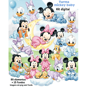 Kit Digital Turma do Mickey Baby 