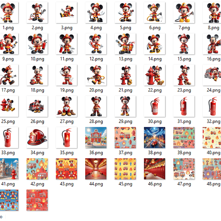 Kit Digital Mickey Bombeiro  2