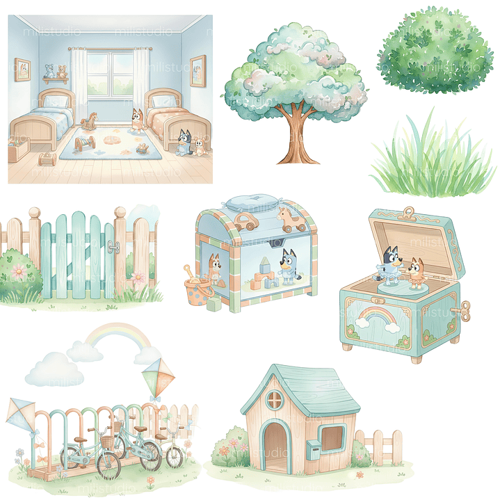 Kit Digital Bluey  6