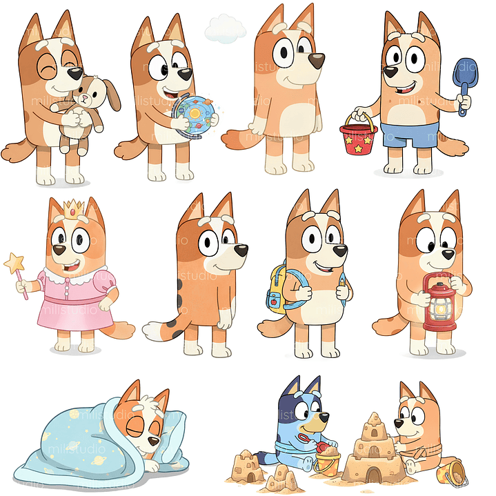 Kit Digital Bluey  12