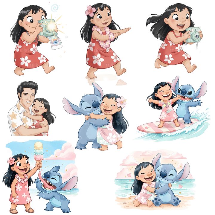 Kit Digital Lilo & Stitch  7