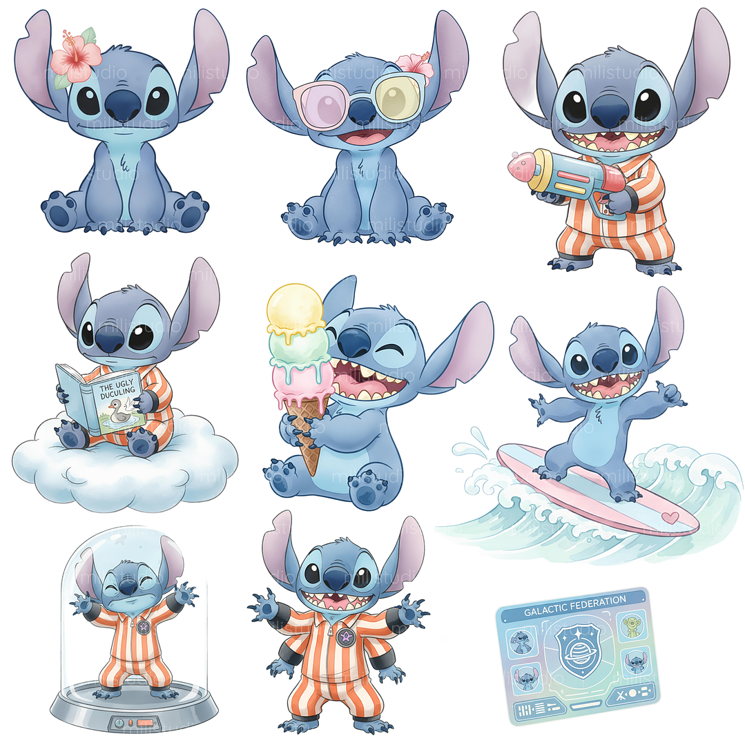 Kit Digital Lilo & Stitch  9